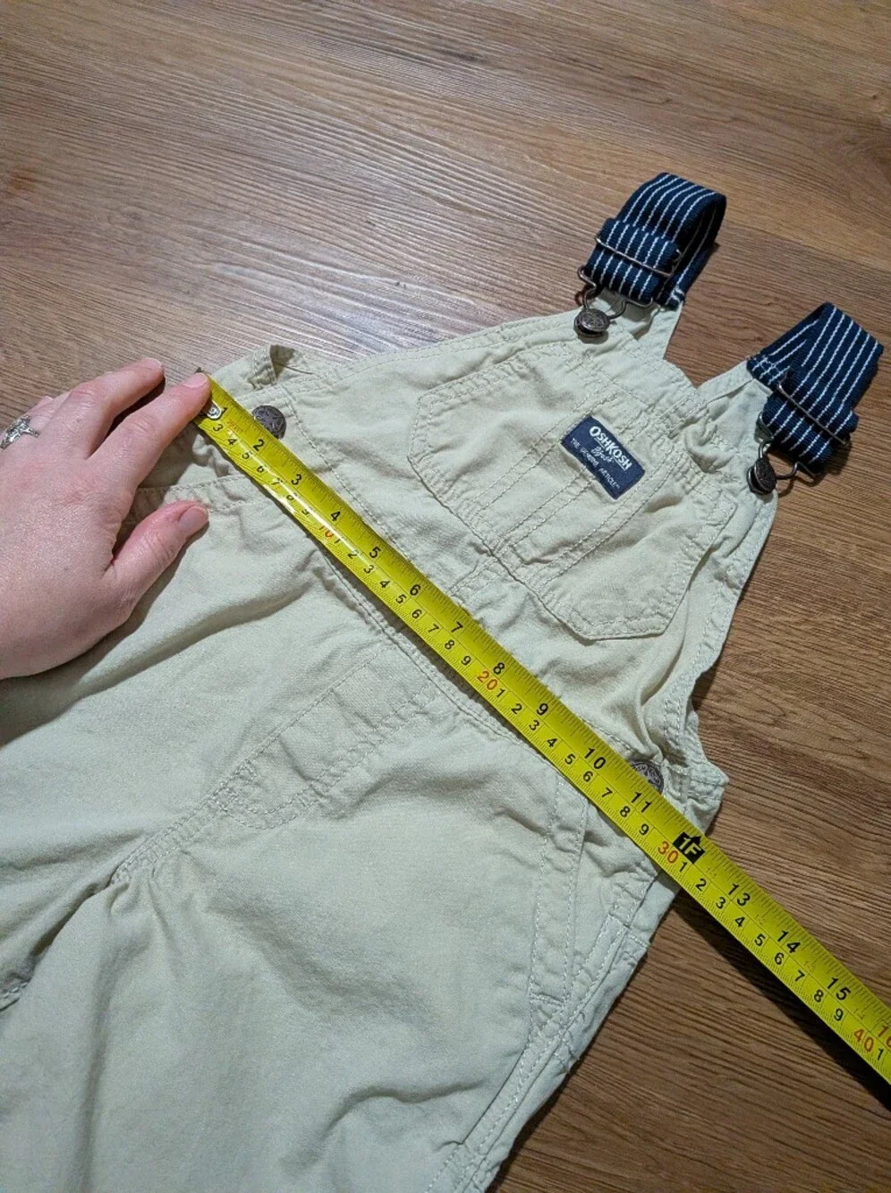 Oshkosh B'Gosh Khaki Vestbak Shortalls 4T